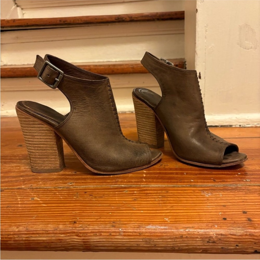Amazing Peter Nappi Celia heels size 36 anthropology boots shootie sandals
